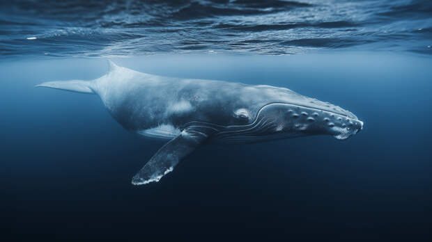 Серфер врезался в кита у берегов Калифорнии