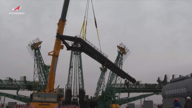 На Байконуре за два месяца восстановили стартовую площадку для пилотируемых запусков