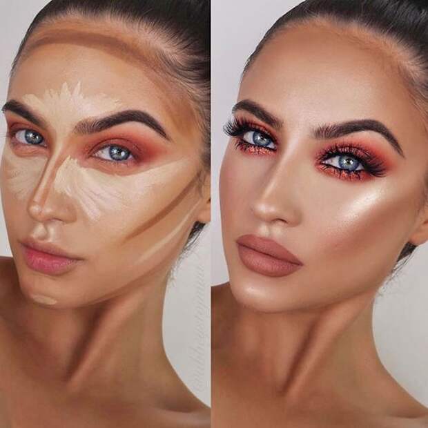макияж до и после фото 11