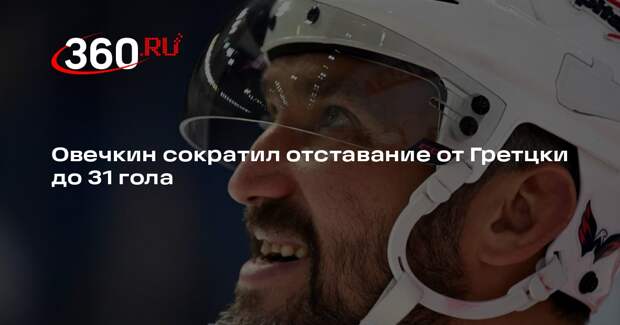 Овечкин забросил 863-ю шайбу в НХЛ и сократил отставание от Гретцки до 31 гола