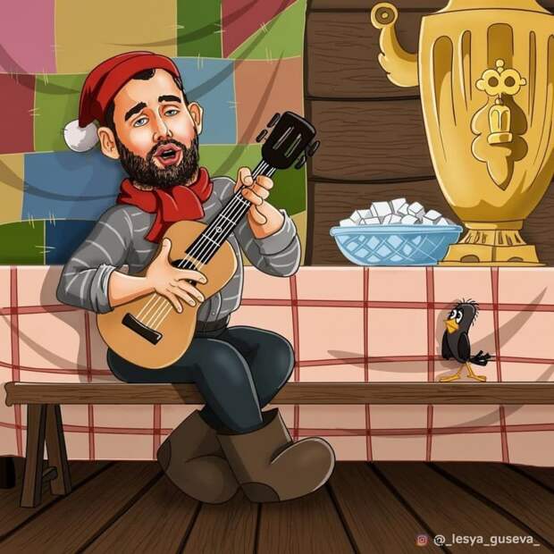 Художница превратила популярных российских личностей в героев «Союзмультфильма». И им идёт!