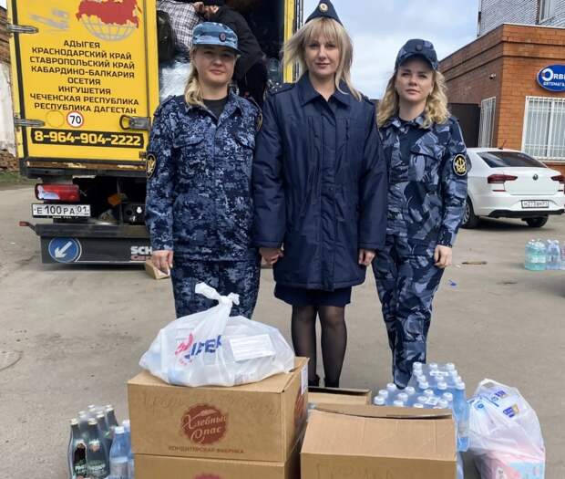 Сотрудники УФСИН Адыгеи отправили в пострадавший от стихии Дагестан гуманитарный груз