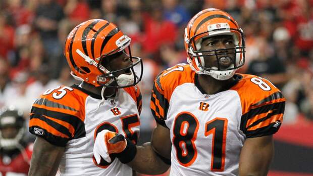 chad johnson terrell owens on field with bengals