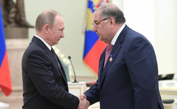 Путин и Усманов (иллюстрация из открытых источников)