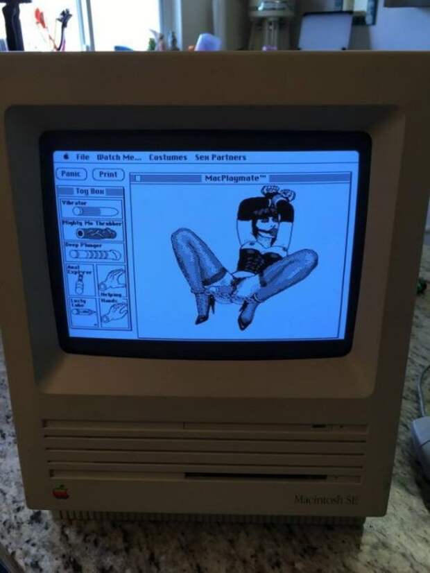 Как выглядит порно на Макинтоше конца 80-х игра, компьютер, макинтош, порно
