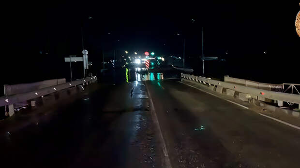 На федеральной трассе «Кавказ» в Дагестане обрушился мост