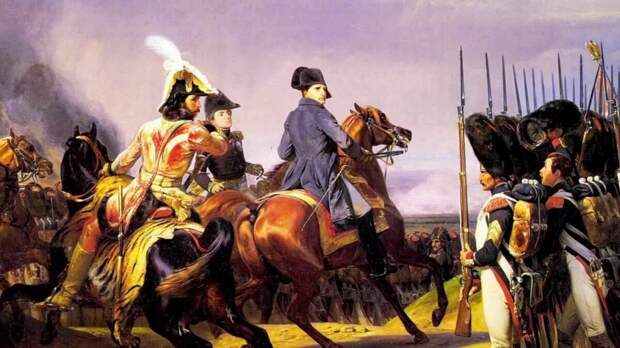 Наполеон перед строем гвардейцев