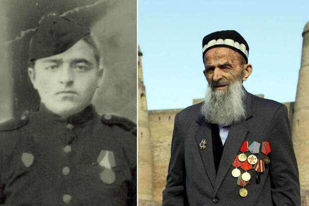 15 героев Великой Отечественной Войны из 15 республик Советского Союза - Жолик Ходжаев, уроженец Таджикистана, 91 год