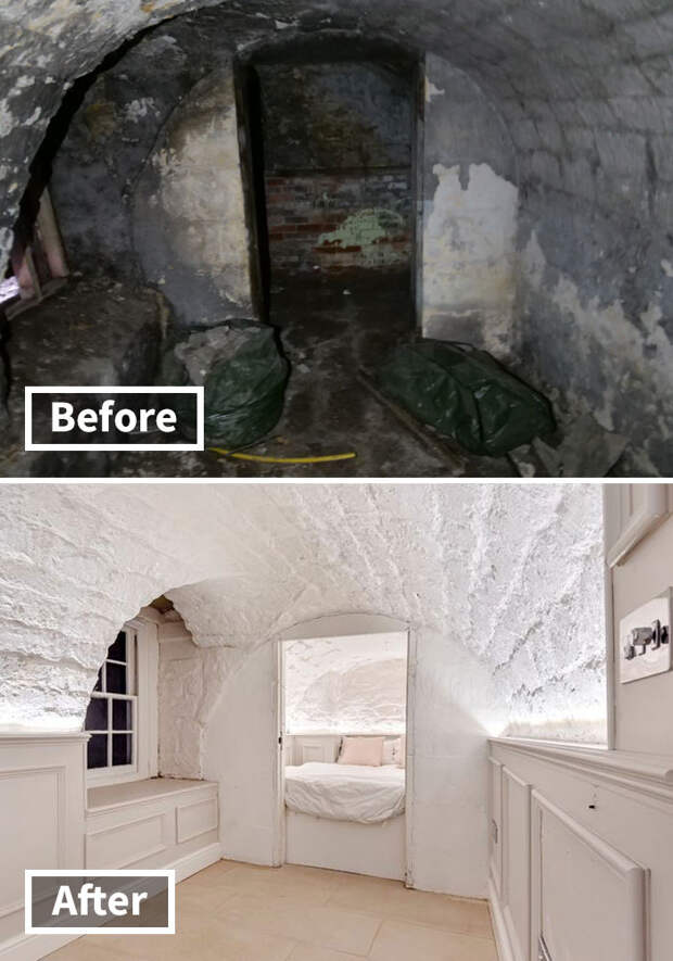 Фотографии жуткого «подземелья», превращенного в роскошную квартиру