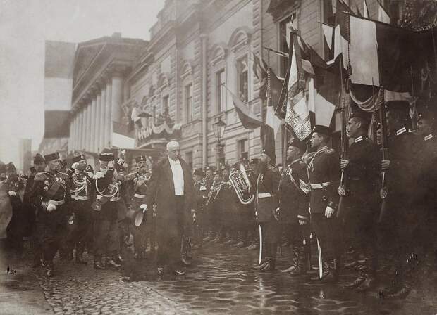 Встреча французского президента Фора на Английской набережной. 1898