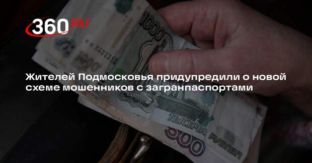 Жителей Подмосковья придупредили о новой схеме мошенников с загранпаспортами
