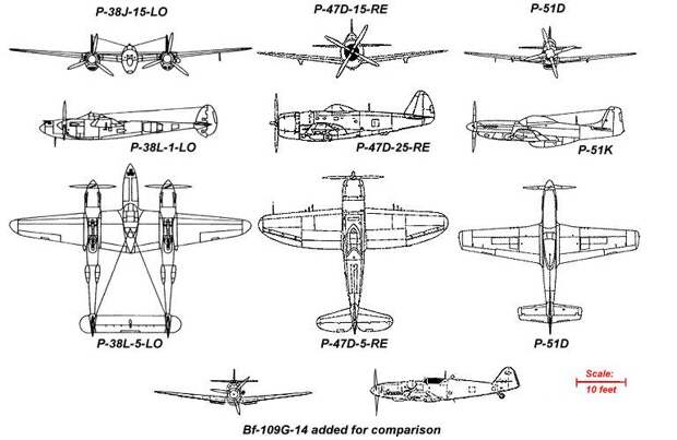 Лишнее водоизмещение истребителя P-38 "Лайтнинг"