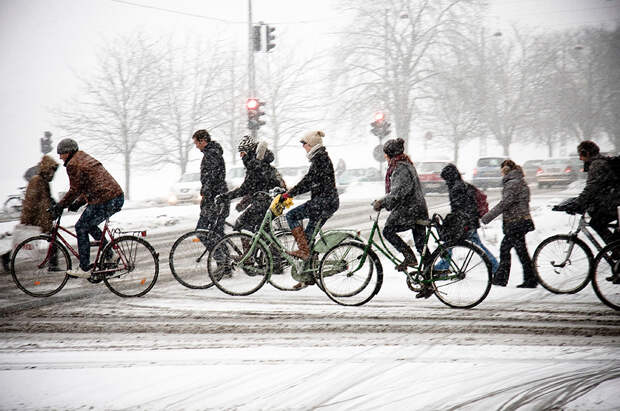 Советы для зимней езды на велосипеде