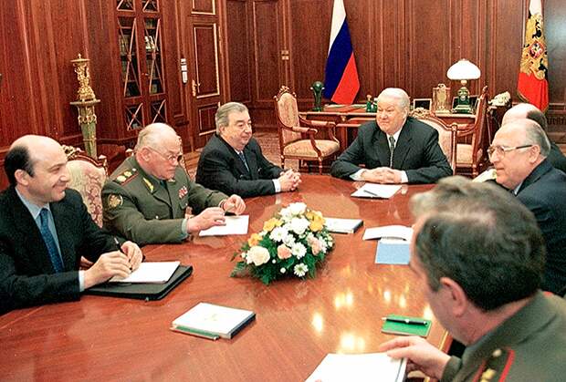Обсуждение конфликта в Югославии. Кремль, 19 апреля 1999 года