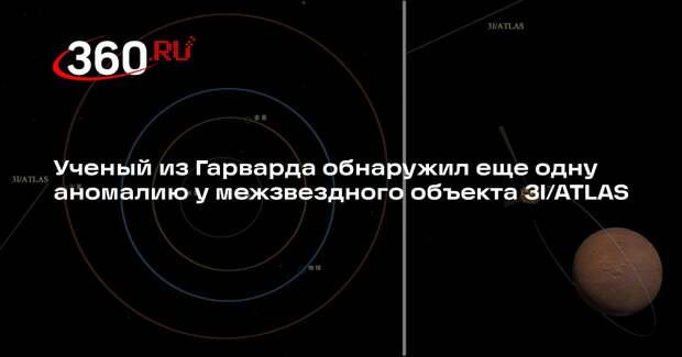Ученый Леб: обнаружена 14-я аномалия межзвездного объекта 3I/ATLAS