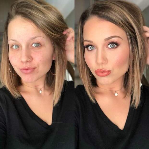 макияж до и после фото 18