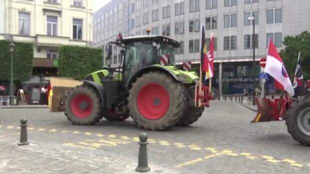 Европейские фермеры устроили протест в Брюсселе против зеленого курса ЕС