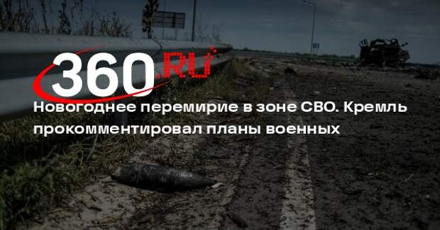 Пресс-секретарь Песков: новогоднее перемирие в зоне СВО пока не обсуждалось