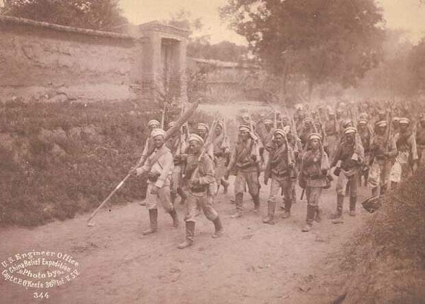 Русские войска в Маньчжурии, 1900 г.