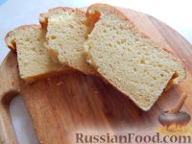 Фото к рецепту: Кукурузный хлеб на бездрожжевой закваске
