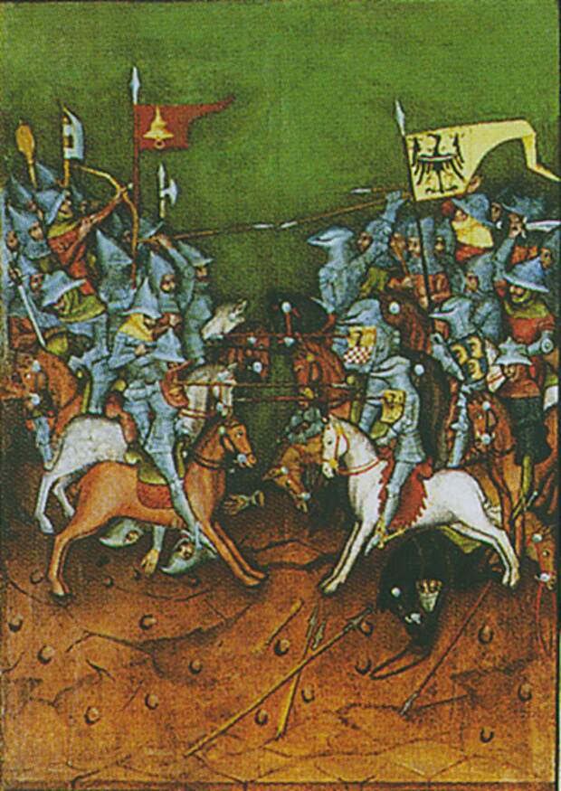 Фрагмент триптиха с легендой о Ядвиге Селезкой.1430-1440 гг. Варшава. Фрагмент триптиха с легендой о Ядвиге Селезкой.1430-1440 гг. Варшава.