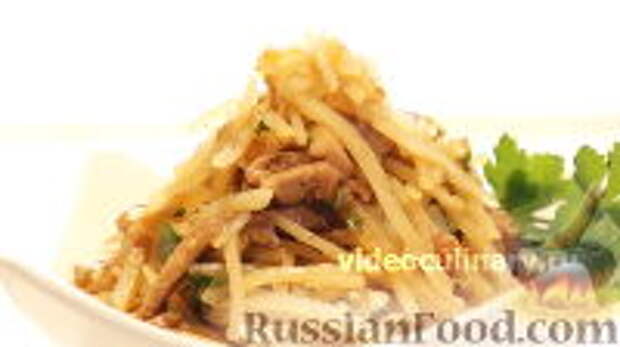 Фото к рецепту: Камди-ча (корейский картофельный салат)