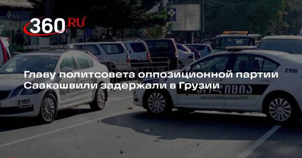 Главу политсовета оппозиционной партии Саакашвили задержали в Грузии
