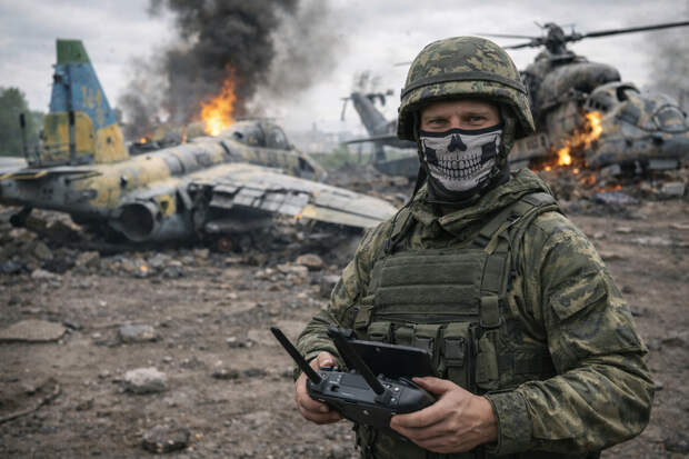 Командир беспилотного подразделения рассказал о сбитых Су-25 и вертолётах ВСУ