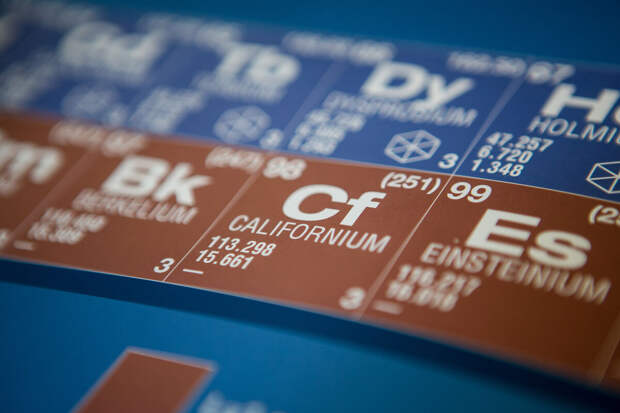 РИА Новости: самым редким металлом в мире признан калифорний