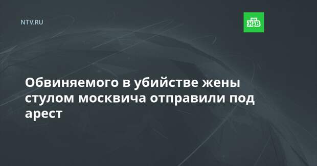 Обвиняемого в убийстве жены стулом москвича отправили под арест