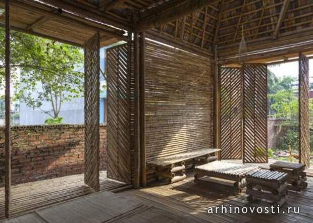 Крепчайший бамбуковый дом от H&P Architects. Вьетнам.