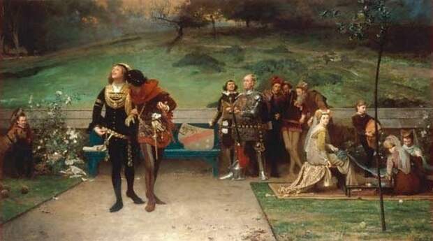 Король Эдуард II и его фаворит Пирс Гавестон. Маркус Стоун.