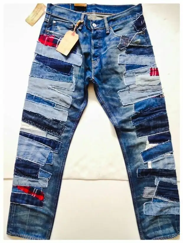 Джинсы из разной джинсы