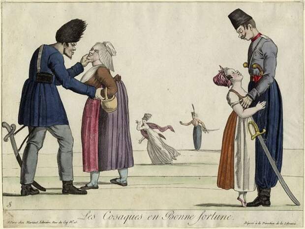Гарнери Луи, «Большая удача казаков». Карикатура. 1815 год./Фото: вп-библиотека.рф