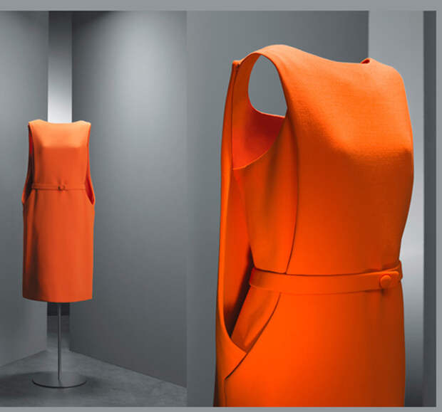 Картинки по запросу Моделирование оранжевого платья Баленсиага