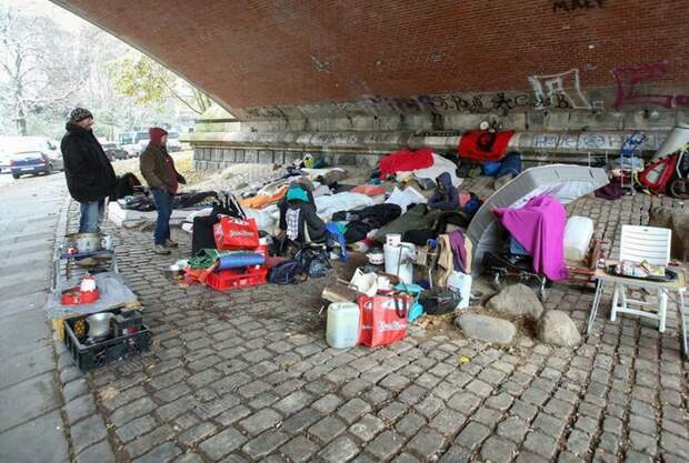 Бездомные в Германии