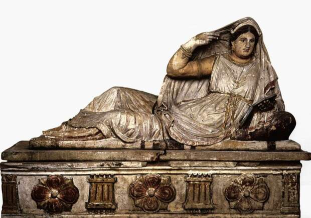 Саркофаг этрусской женщины. II в. до н.э.