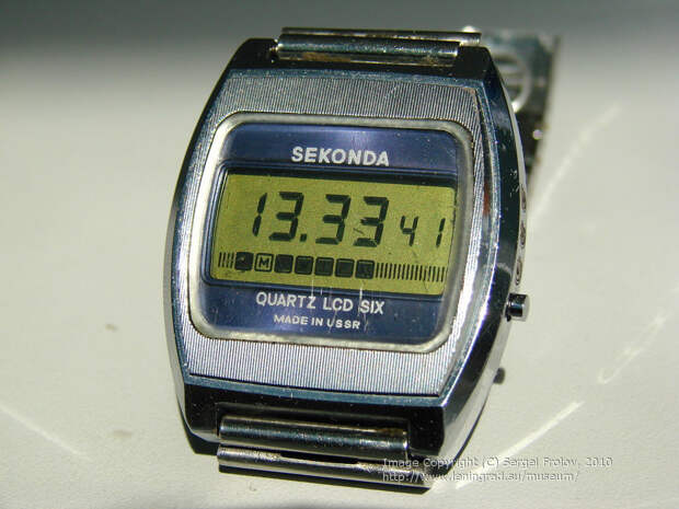 Sekonda QUARTZ LCD SIX. 1977 год выпуска. Эта модель — очень редкая. Она шла только на экспорт. Sekonda QUARTZ LCD SIX. 1977 год выпуска. Эта модель — очень редкая. Она шла только на экспорт.