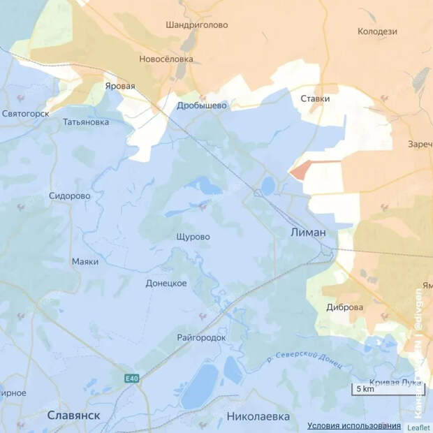 Карта СВО 11 февраля 2026 года. Краснолиманское направление