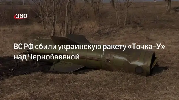 Минобороны: ЗРК «Панцирь-С» сбил над Чернобаевкой украинскую ракету «Точка-У»