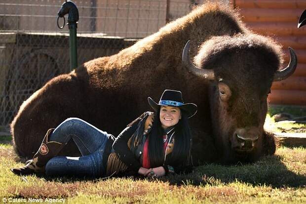 Семейная пара из Техаса держит в доме бизона весом больше тонны бизоны, животные, техас