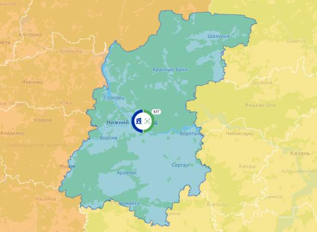 Нижегородская область вошла в топ‑3 регионов по количеству просмотров на инвестиционной карте России