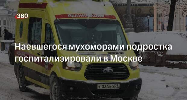 Подросток попал в больницу в Москве с отравлением, наевшись мухоморов
