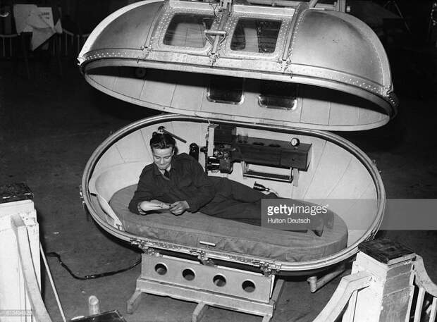 Mr Whitecross in the 'Churchill Egg' : News Photo