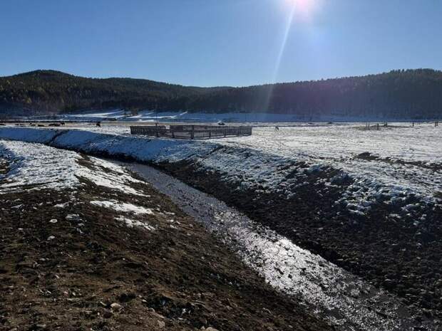 Расчистку русла провели на реке Альбитуй