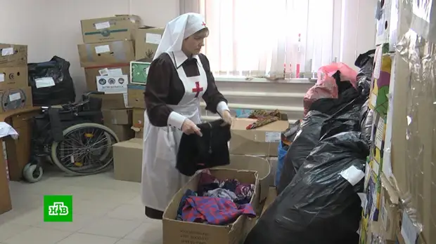 РПЦ помогает бежавшим из-под обстрелов жителям Донбасса и Украины