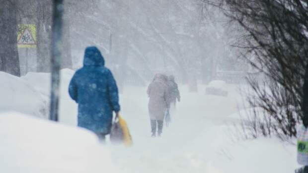 Снег и ветер: в Алтайском крае резко ухудшилась погода
