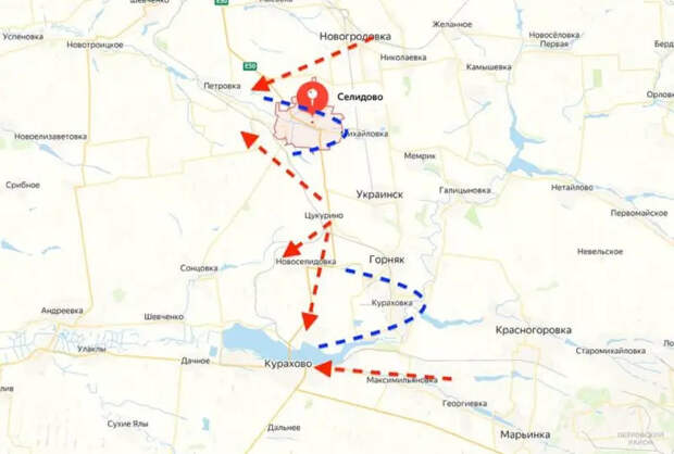 Российские подразделения выходят к северному берегу Кураховского водохранилища