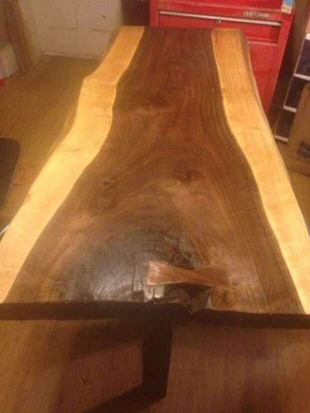 Журнальный столик из спила дерева