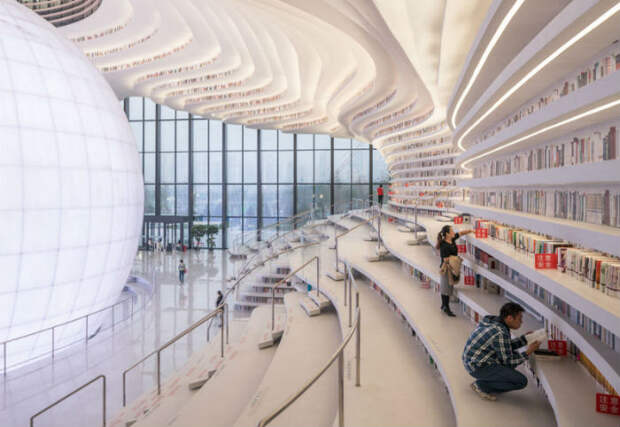 В Китае открыли инопланетную библиотеку, вмещающую 1,2 миллиона книг